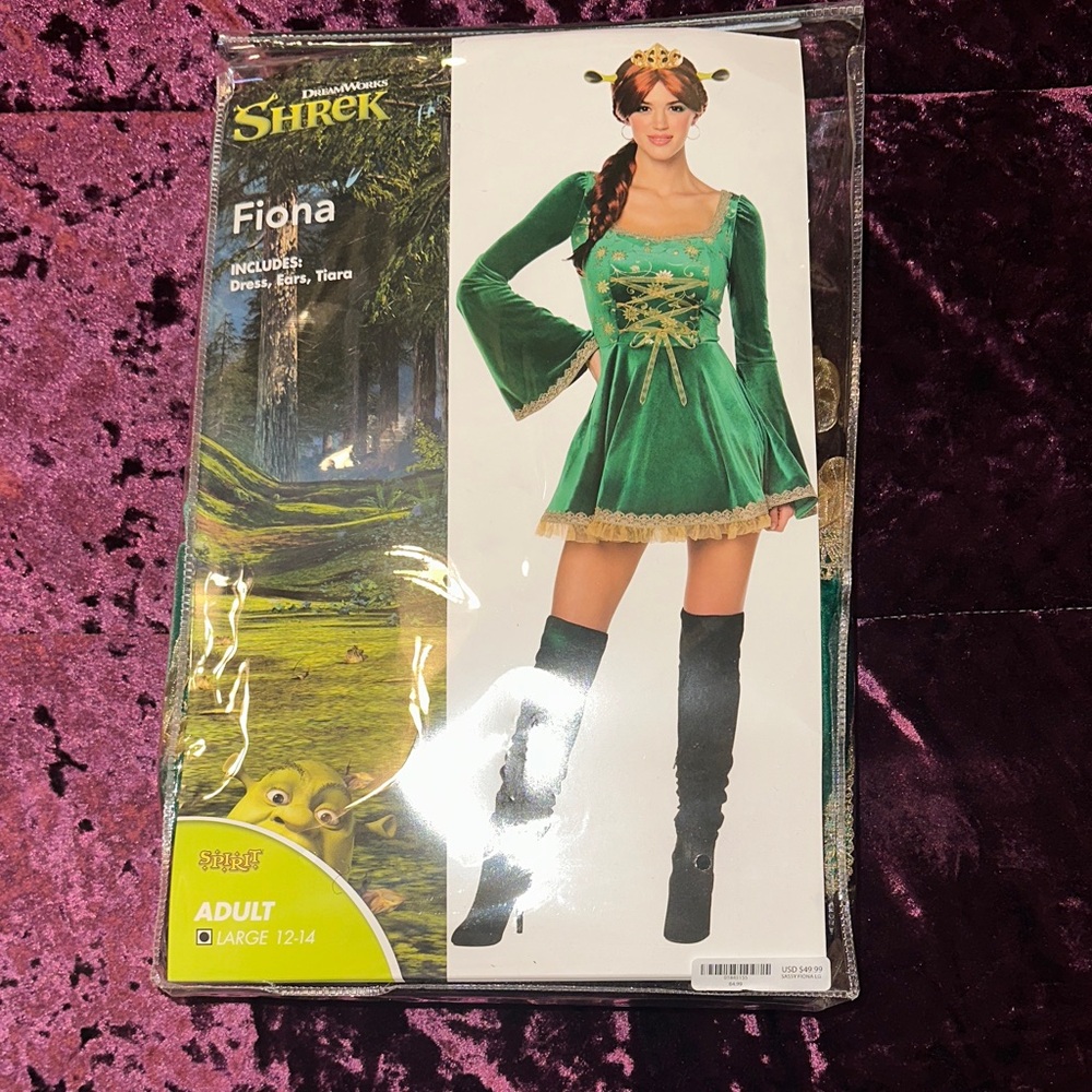 Spirit Green Costume with Gold Tiara